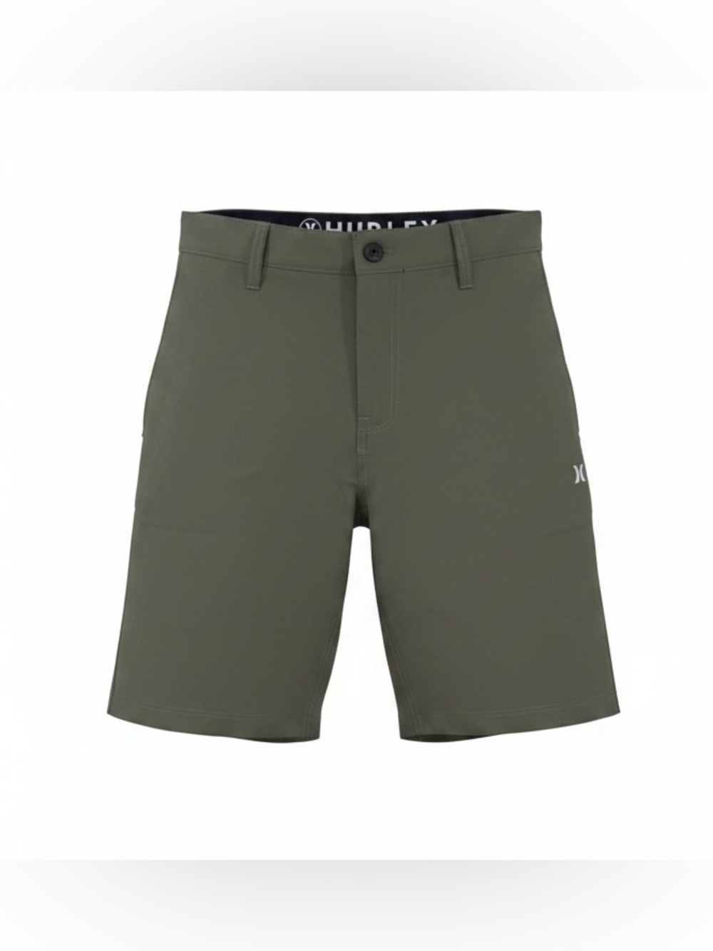 Hurley Mens All Day Hybrid Short. Color Olive Size 30 NWT NEW!